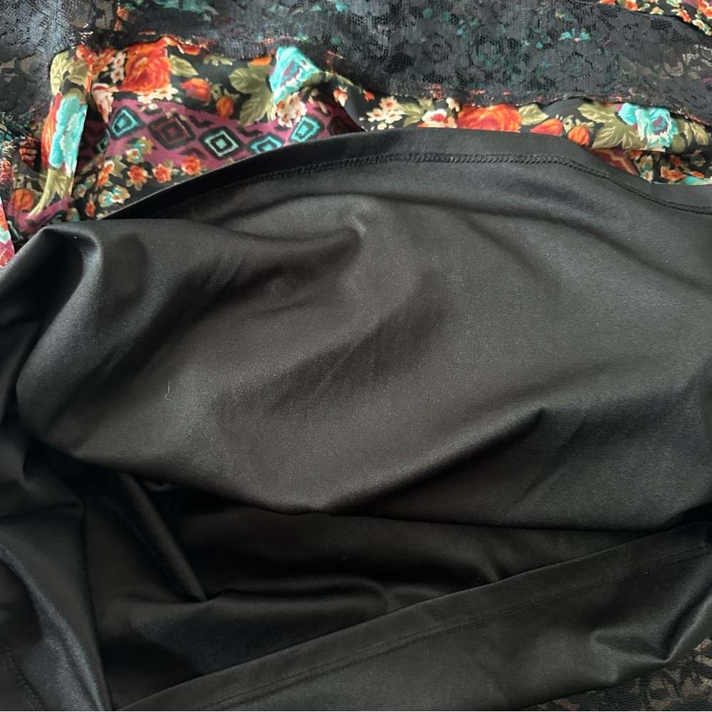 American Rag Dress Festival Boho Floral High Low Lace Corset Romantic XS - Picture 8 of 10